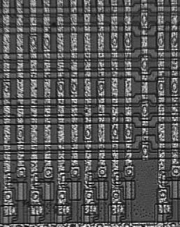 Layout of the decoder PLA
