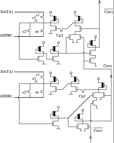Program counter bit cell schematic