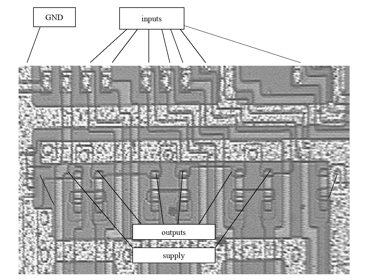 Inverters on the data inputs