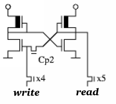 1-bit latch from the 6502