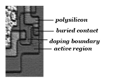 A buried contact