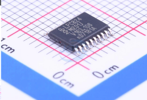 An LPC824 microcontroller chip