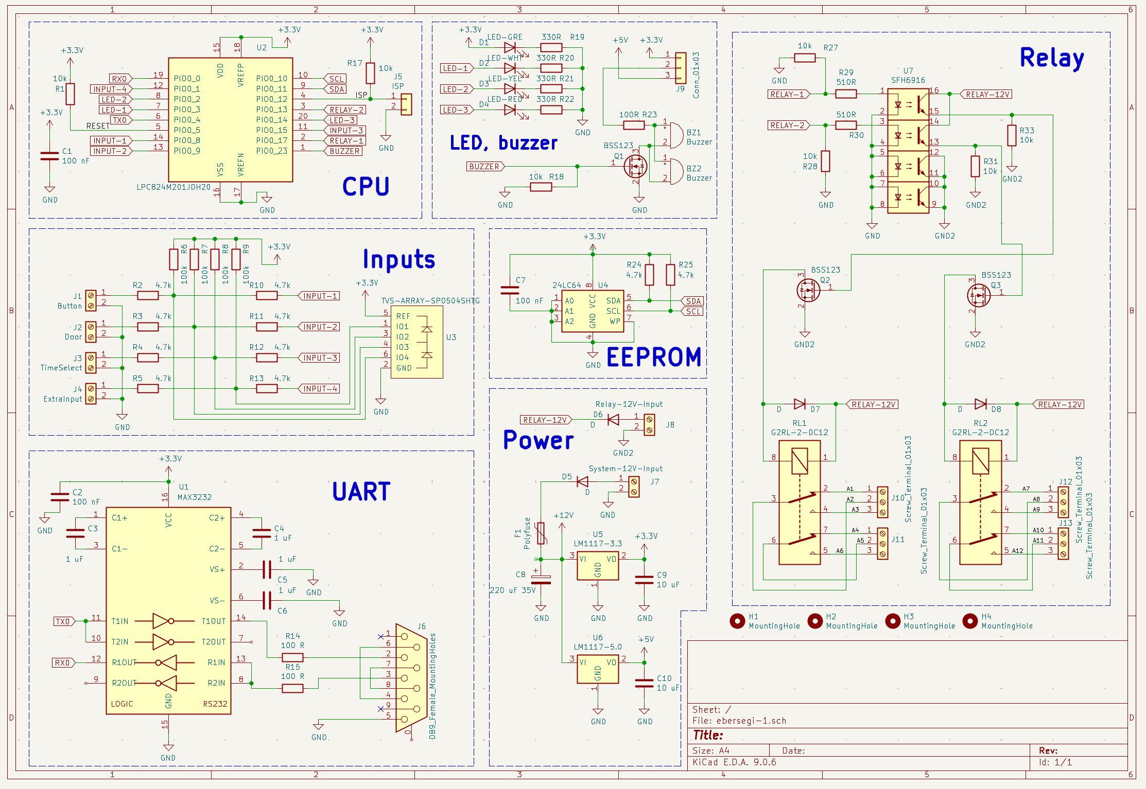Schematic of the stove safety controller
