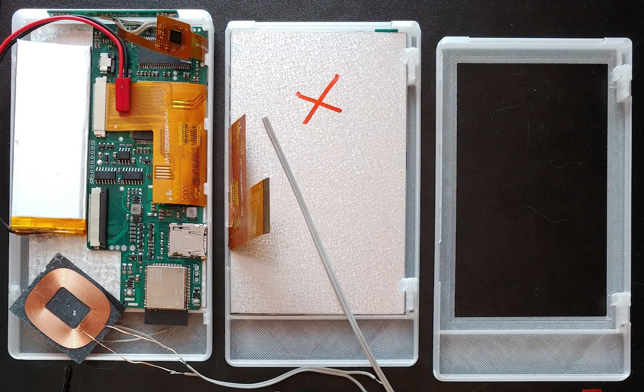 The first prototype in its 3D-printed enclosure