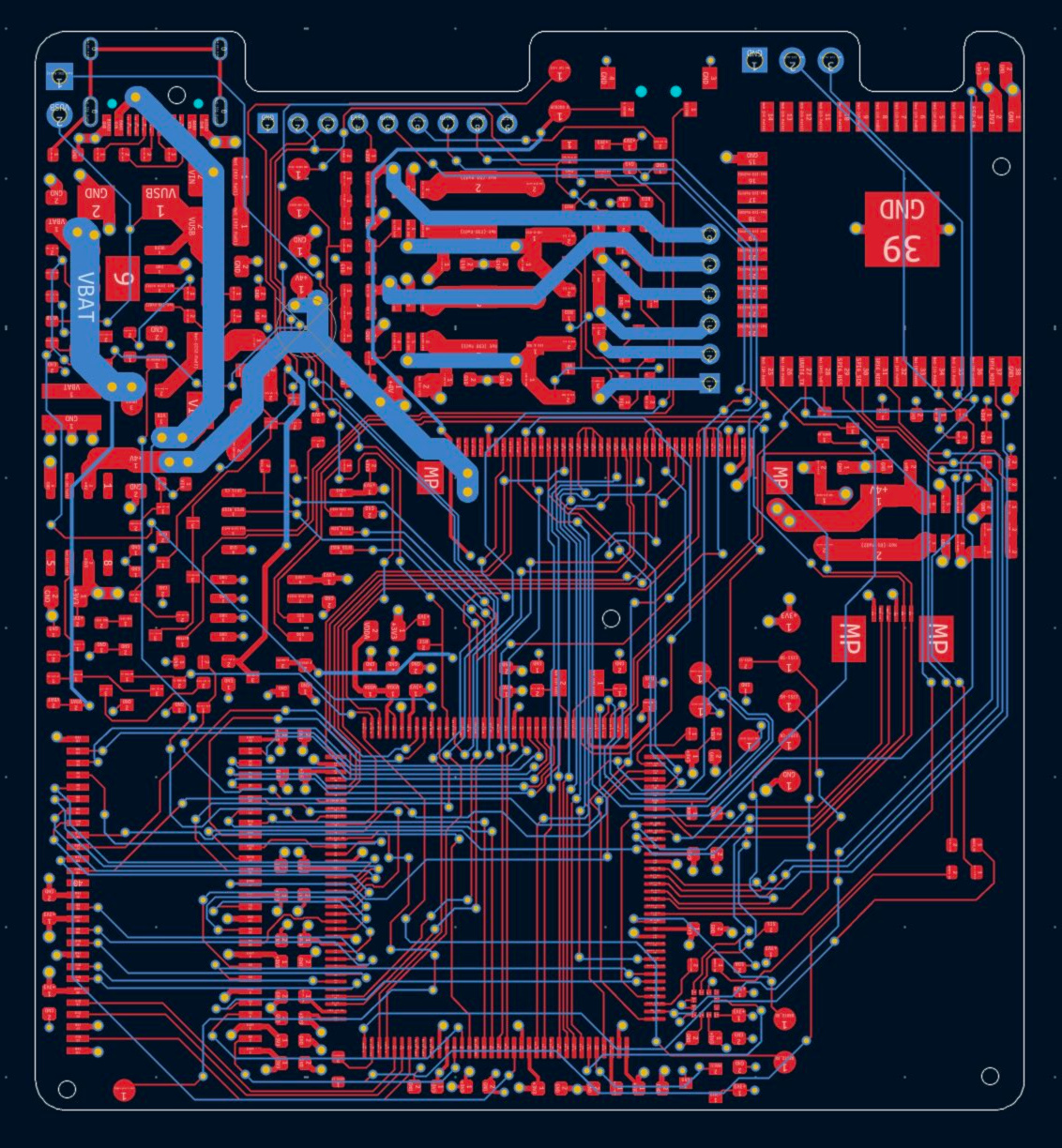 Second prototype PCB in KiCad